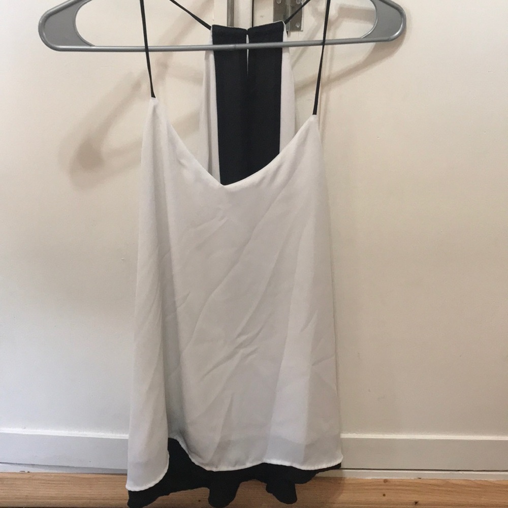 White and black tank